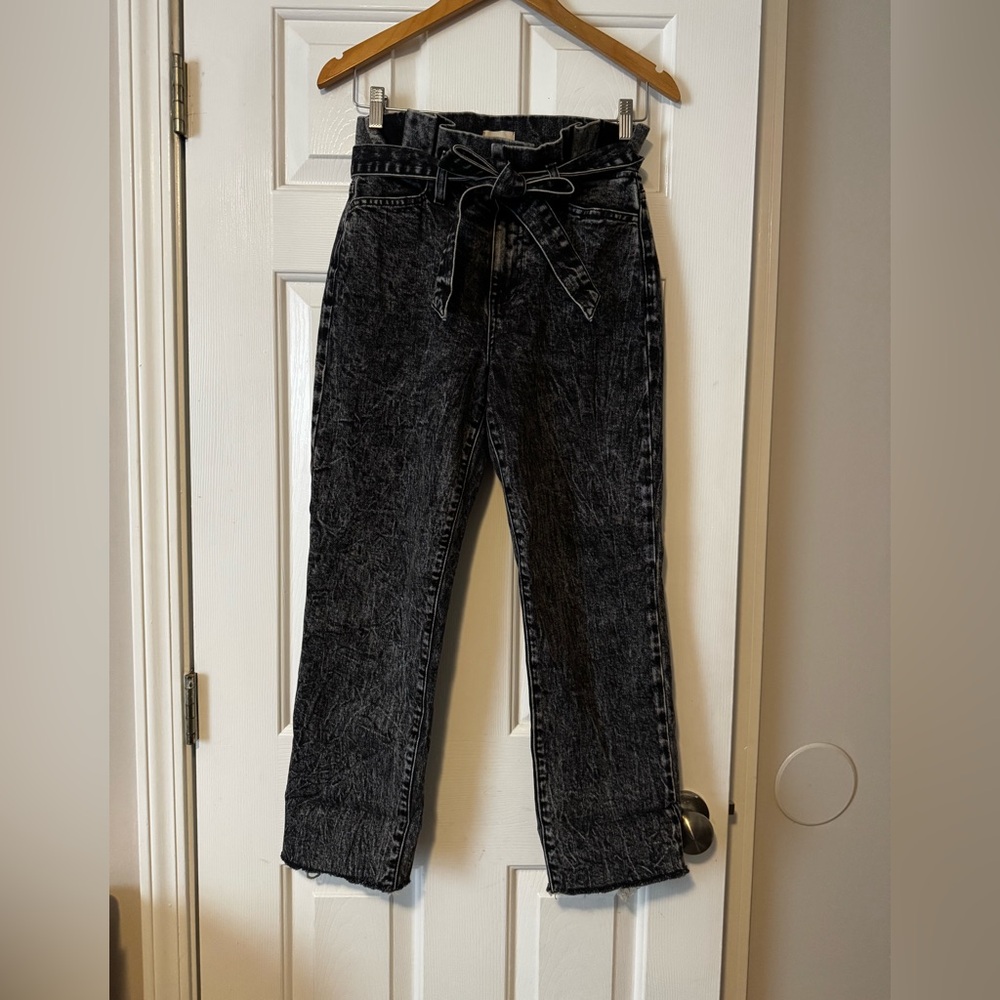 Alice + Olivia Amazing High-Rise Paperbag Girlfriend Jeans - Size 26 0578